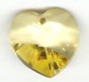1 14mm Preciosa Light Brown Heart